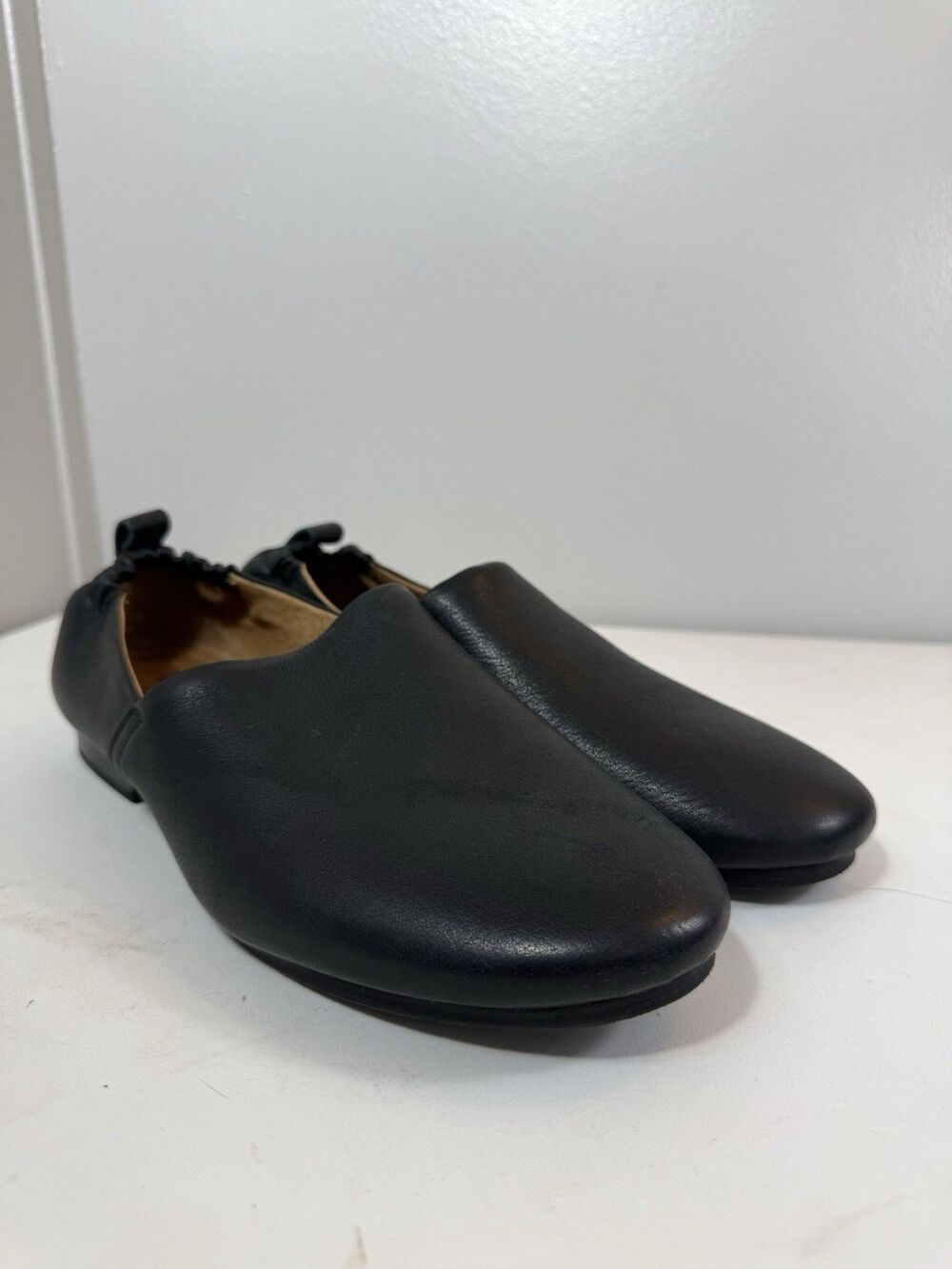 Sofft Kaitey Black leather slip-on flats US11 EU43
